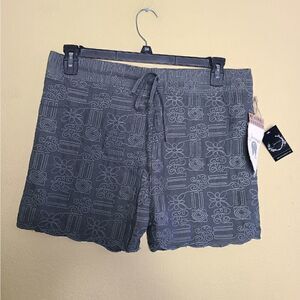 NWT Sea Gypsies Embroidered Garden Shorts